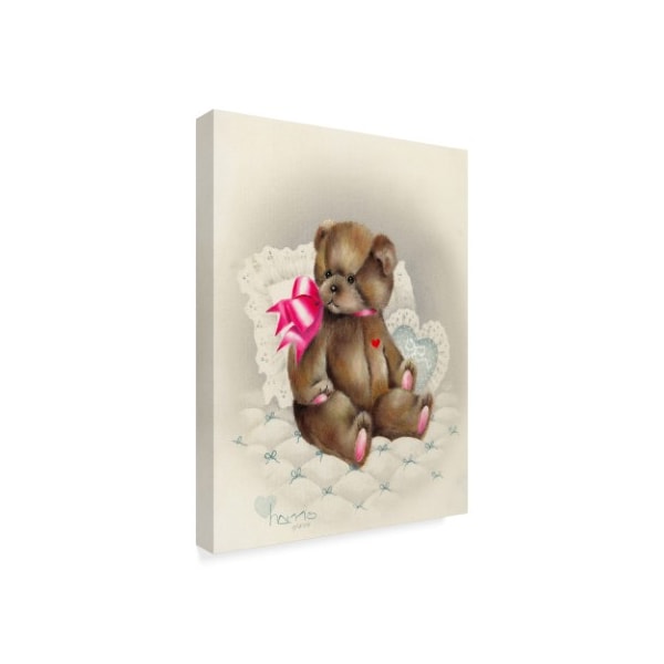 Peggy Harris 'I Love You Teddy' Canvas Art,24x32